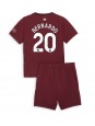 Manchester City Bernardo Silva #20 Ausweichtrikot für Kinder 2024-25 Kurzarm (+ Kurze Hosen)